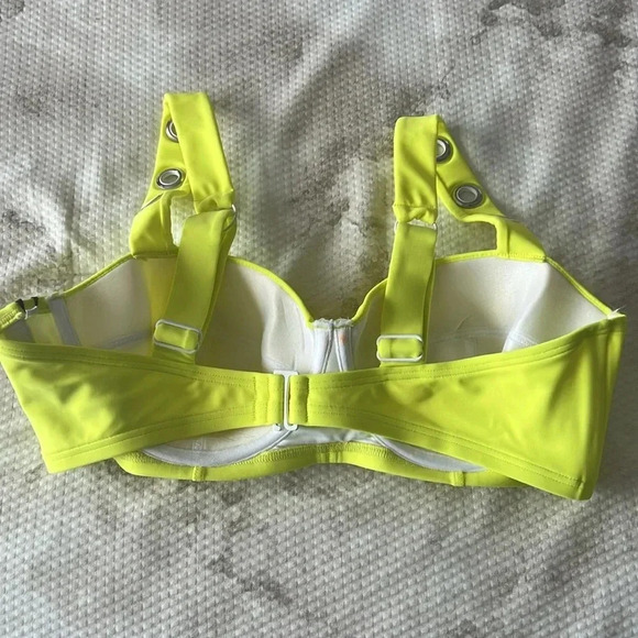 DKNY CITRUS Grommet-Strap Underwire Bikini Swim Top Size XL - Picture 5 of 7